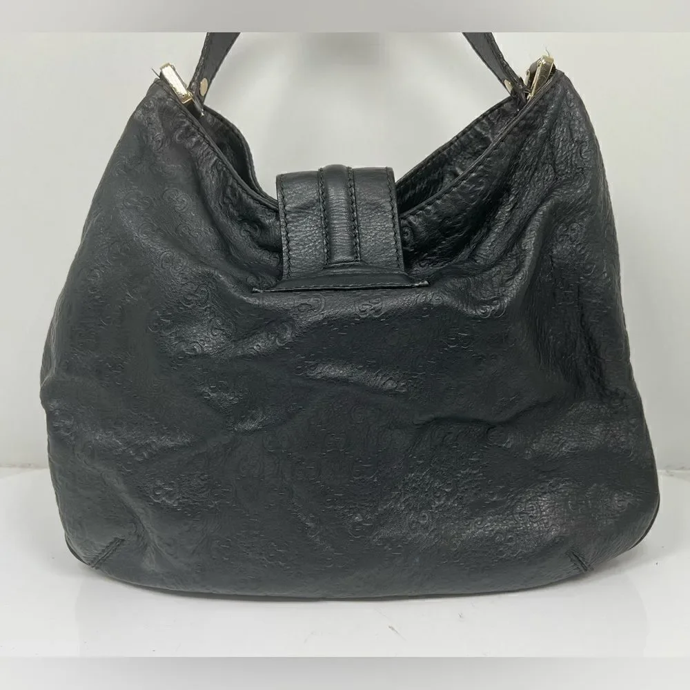 Guccissima Gucci Black Handbag Bag Hobo - Picture 4 of 14